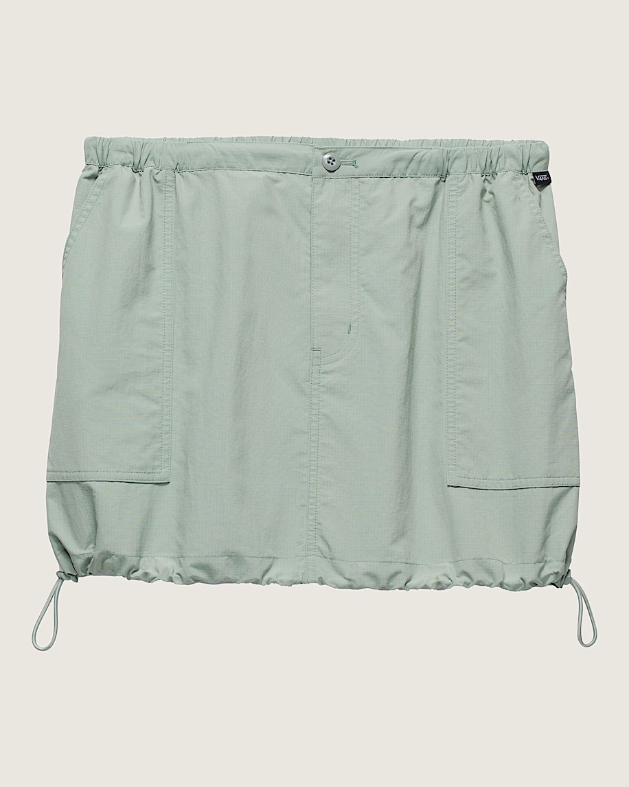 Riley Nylon Mini Skirt VANS Iceberg Green HERO