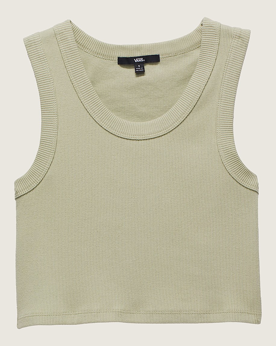Drew Rib Tank Top VANS Elm Tan Beige HERO