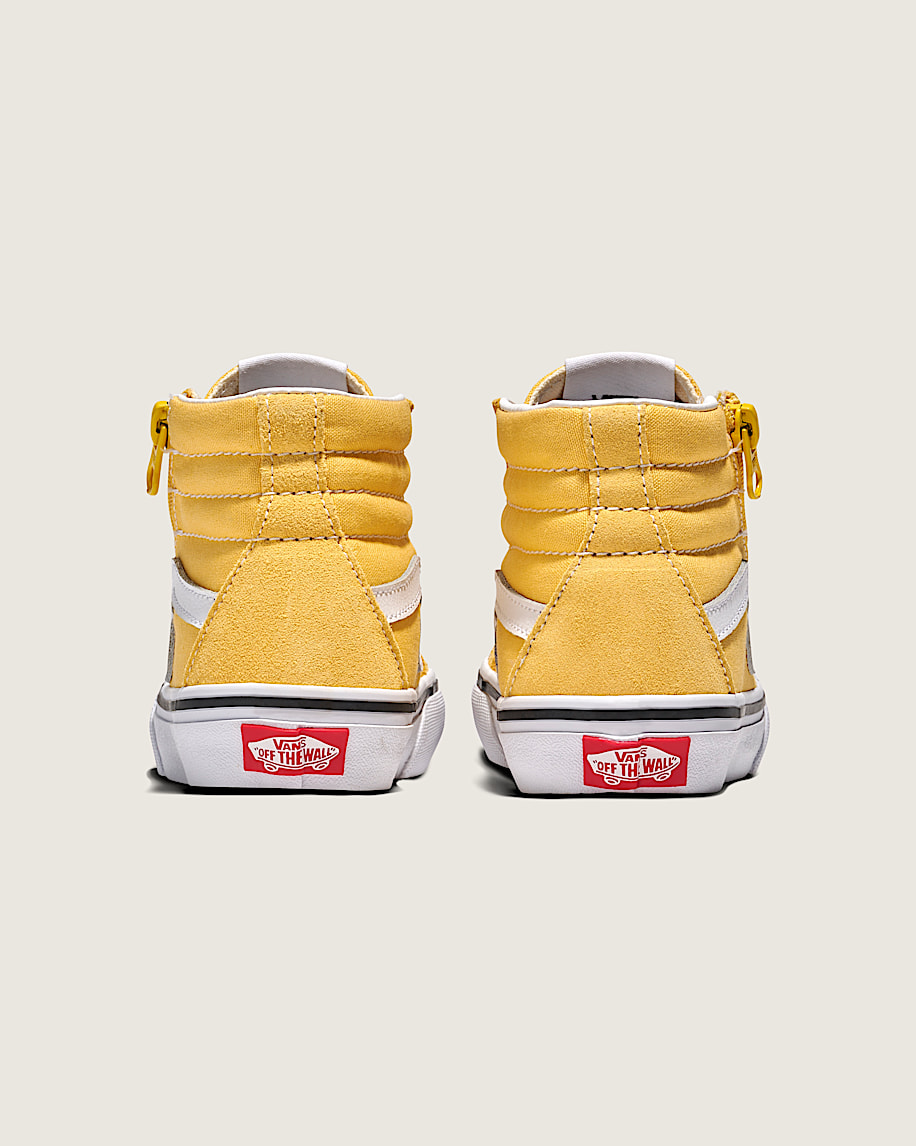 Little Kids SK8-Hi Reissue Side Zip Shoe in Banana Cream Yellow | Vans