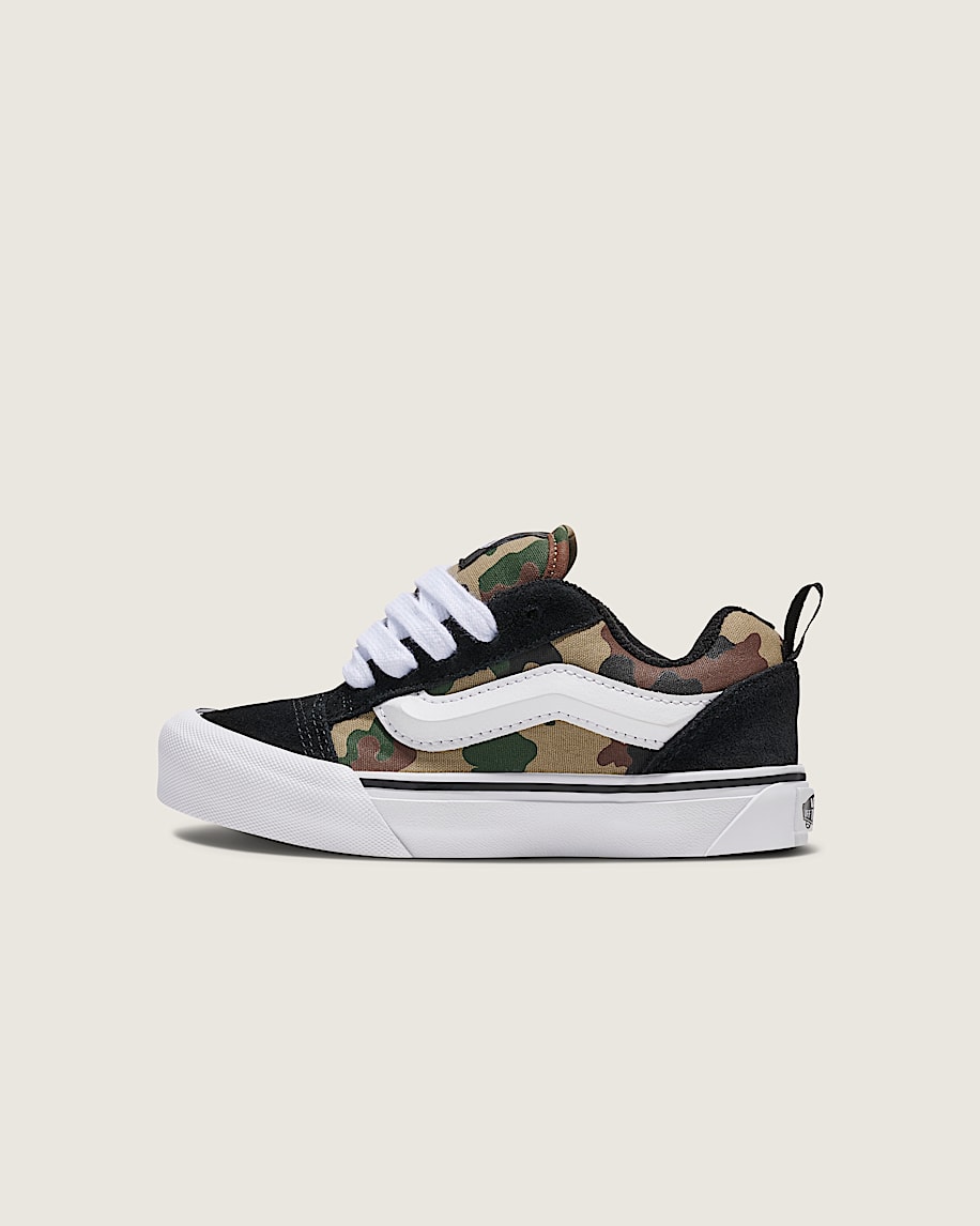 Little Kids Knu Skool Shoe VANS Camo Jungle Green HERO