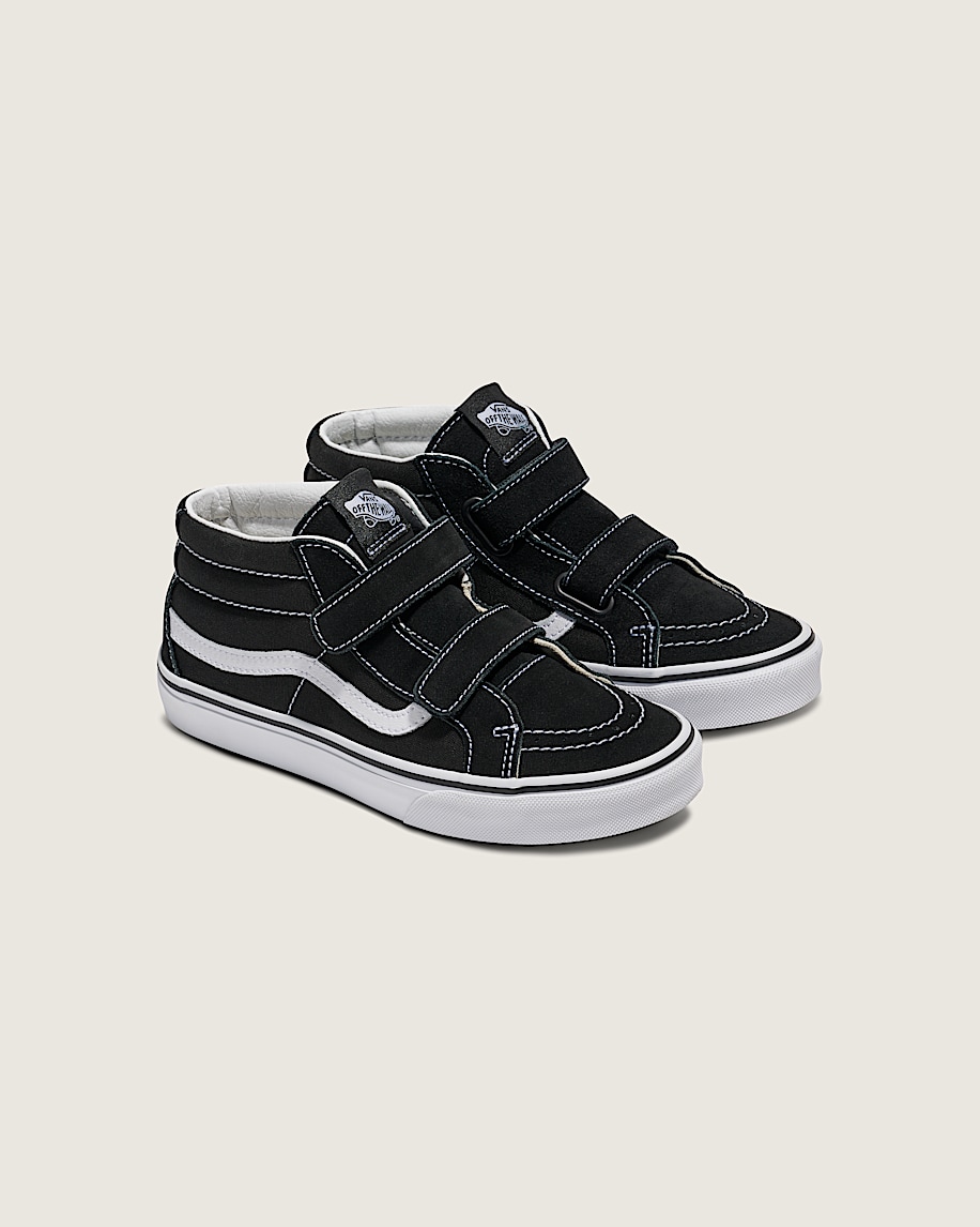 Big Kids Sk8Mid V Shoe VANS Black  True White ALT1