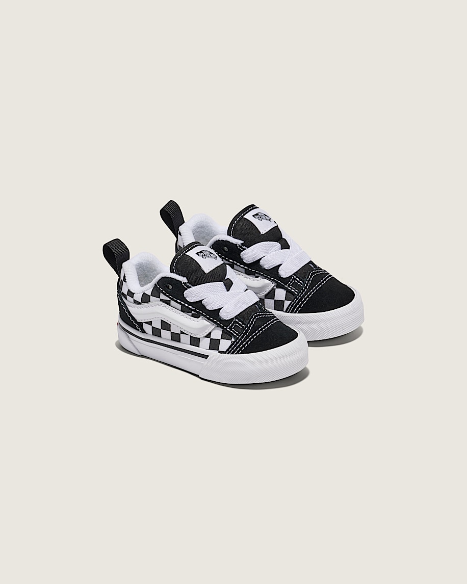 Toddler Knu Skool Checkerboard Shoe VANS Checkerboard Black  True White ALT1