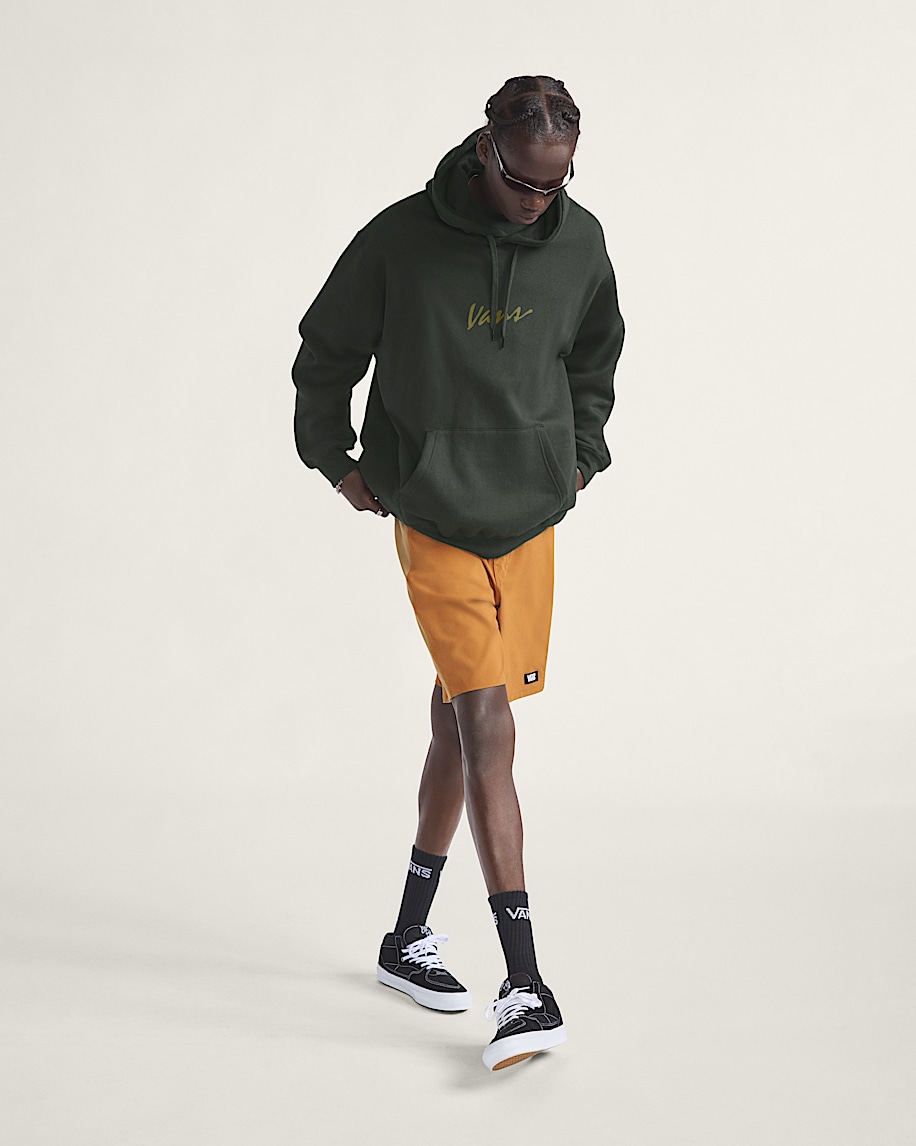 Scripted Vans Pullover Hoodie VANS Dried Kelp Green ALT2