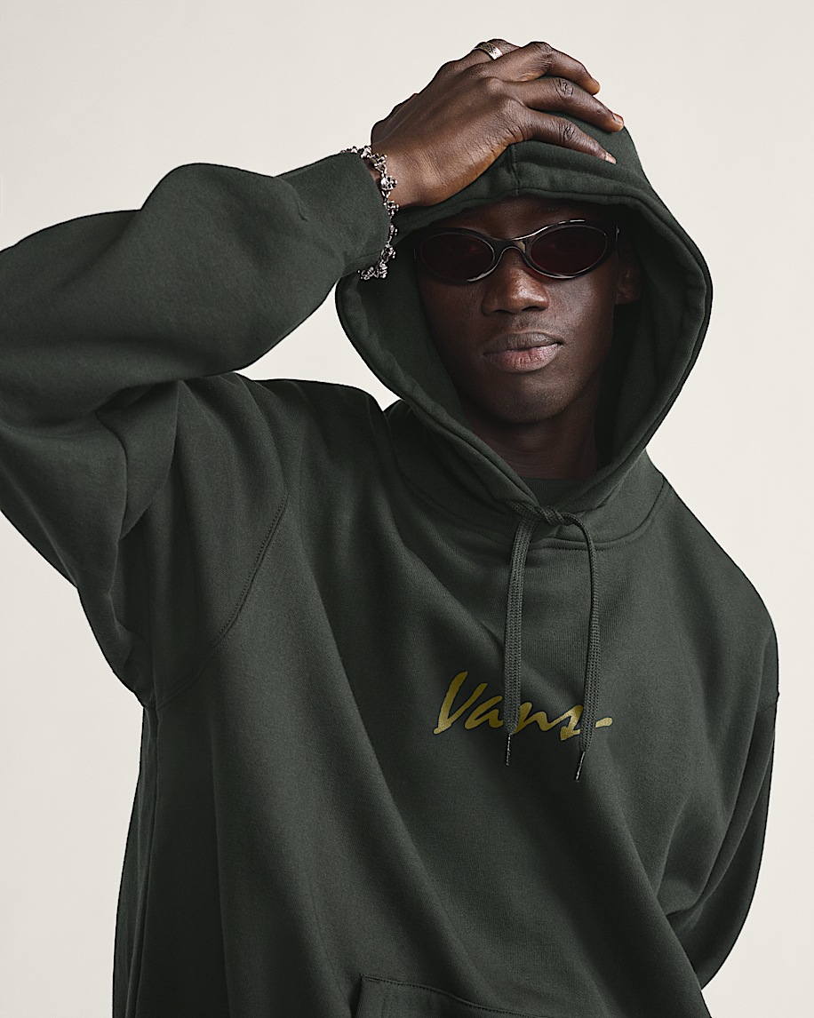 Scripted Vans Pullover Hoodie VANS Dried Kelp Green ALT3