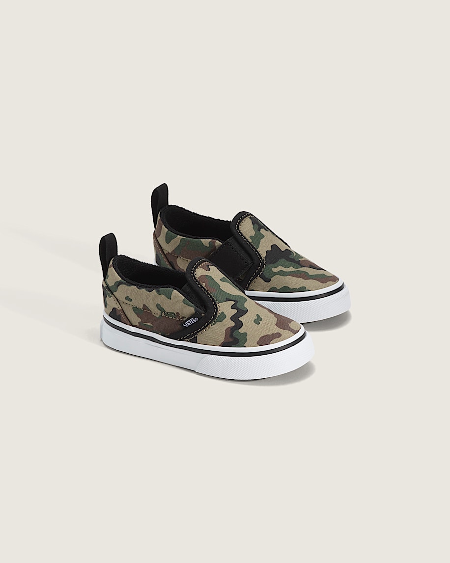 Toddler Classic SlipOn V Shoe VANS Camo Black  Green ALT1