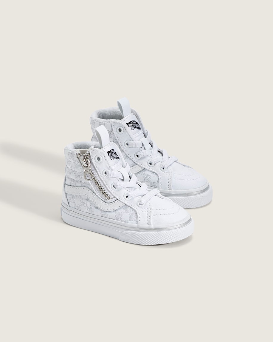 Toddler SK8-Hi Side Zip Checkerboard Shoe - 2