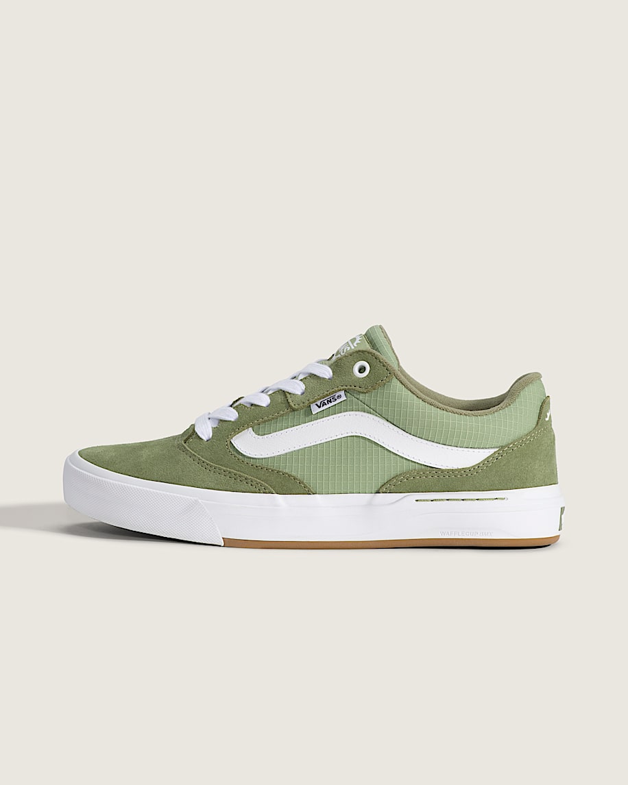 BMX Proof Wafflecup Shoe VANS Olive Green  White HERO