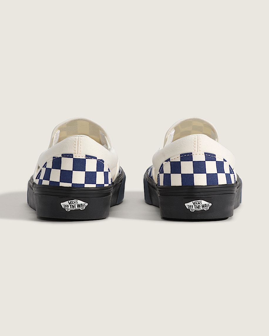 Classic SlipOn Checkerboard Shoe VANS Checkerboard Deep Twilight Blue ALT3