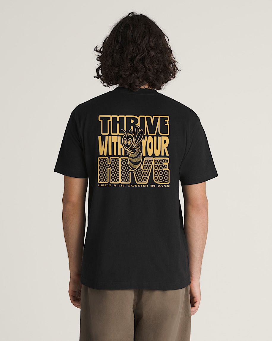 Thrive With Your Hive TShirt VANS Black ALT1
