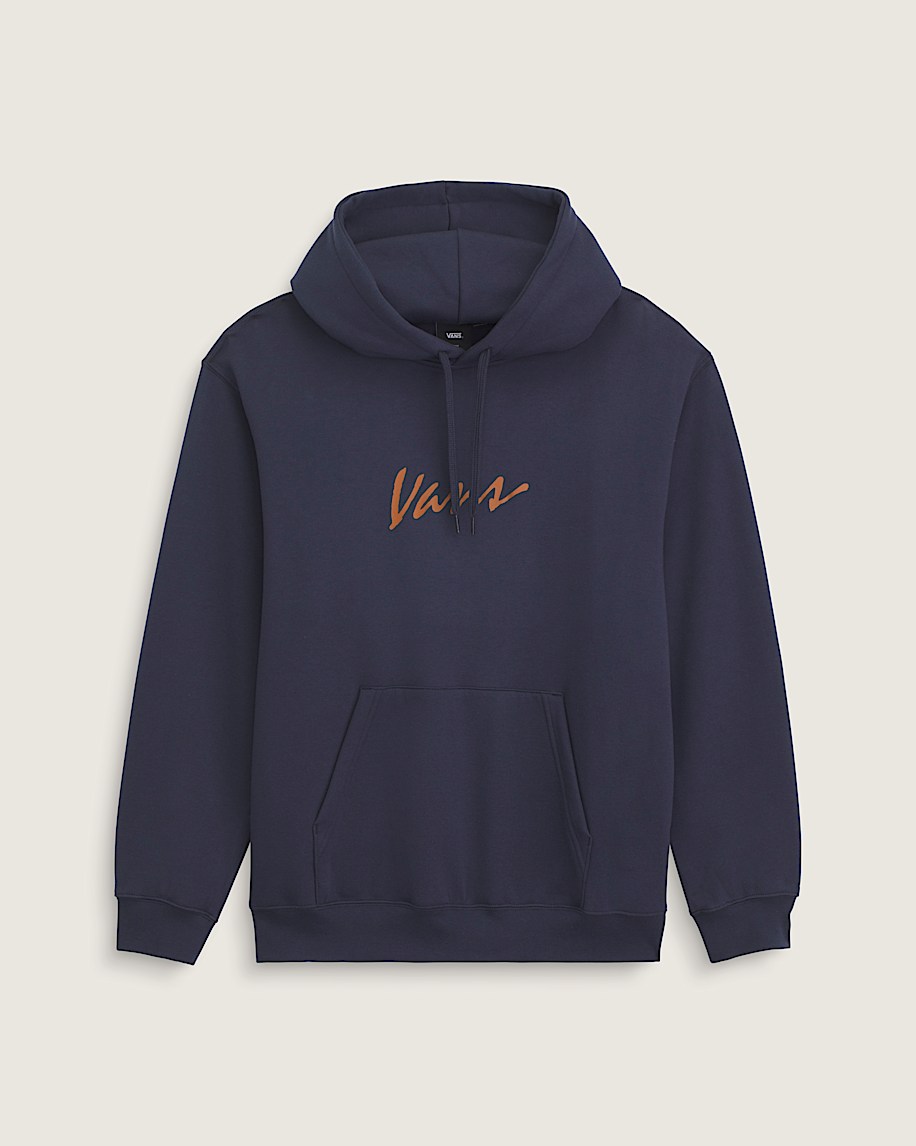 Scripted Vans Pullover Hoodie VANS Parisian Night Blue HERO