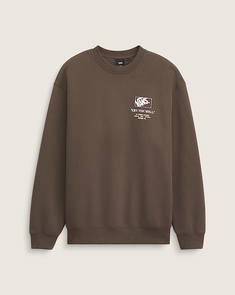 Circle Bones Formula Crew Sweatshirt VANS Coal Brown ALT1