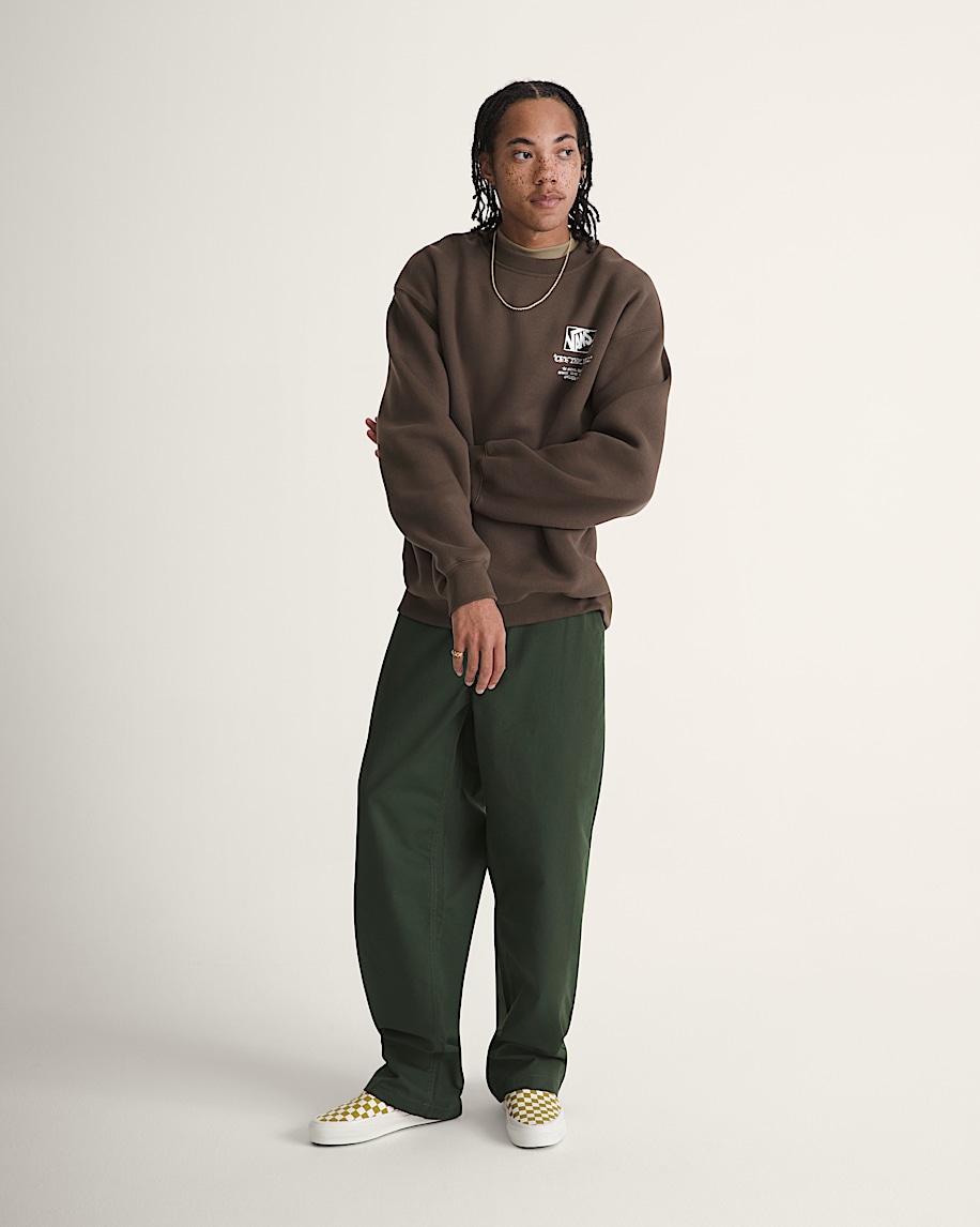 Circle Bones Formula Crew Sweatshirt VANS Coal Brown ALT4