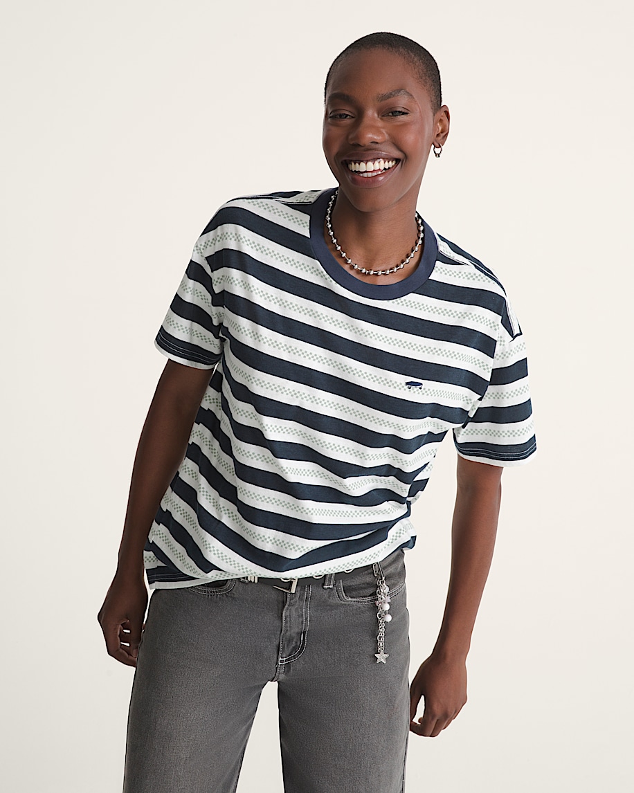 Salton Stripe Checkerboard T-Shirt - 4