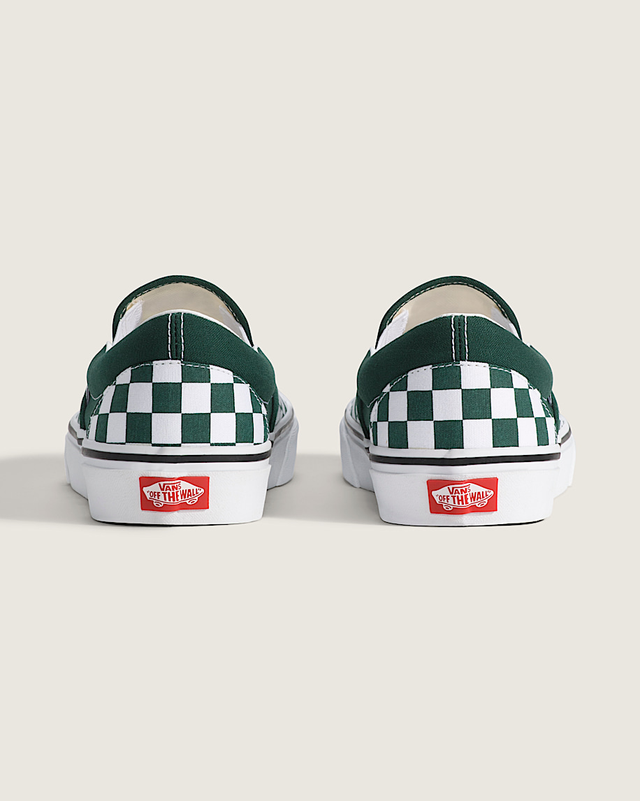 Classic Slip On Checkerboard Shoe VANS Emerald Green ALT3