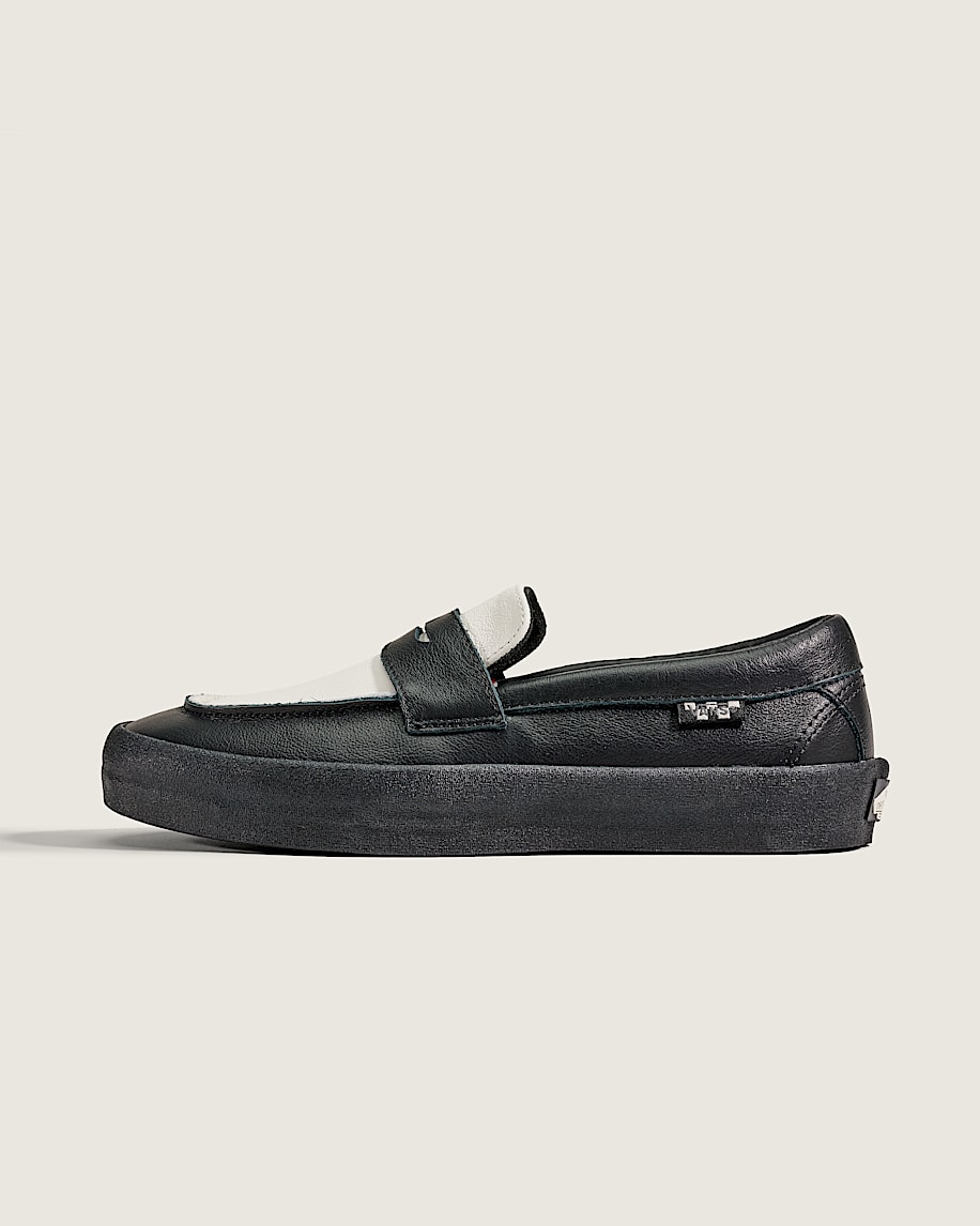 Skate Loafer Shoe VANS Black  White HERO
