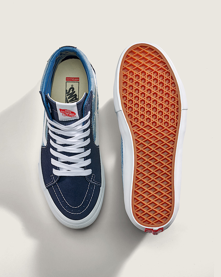 Van Doren Approved Skate SK8-Hi Denim Shoe - 3