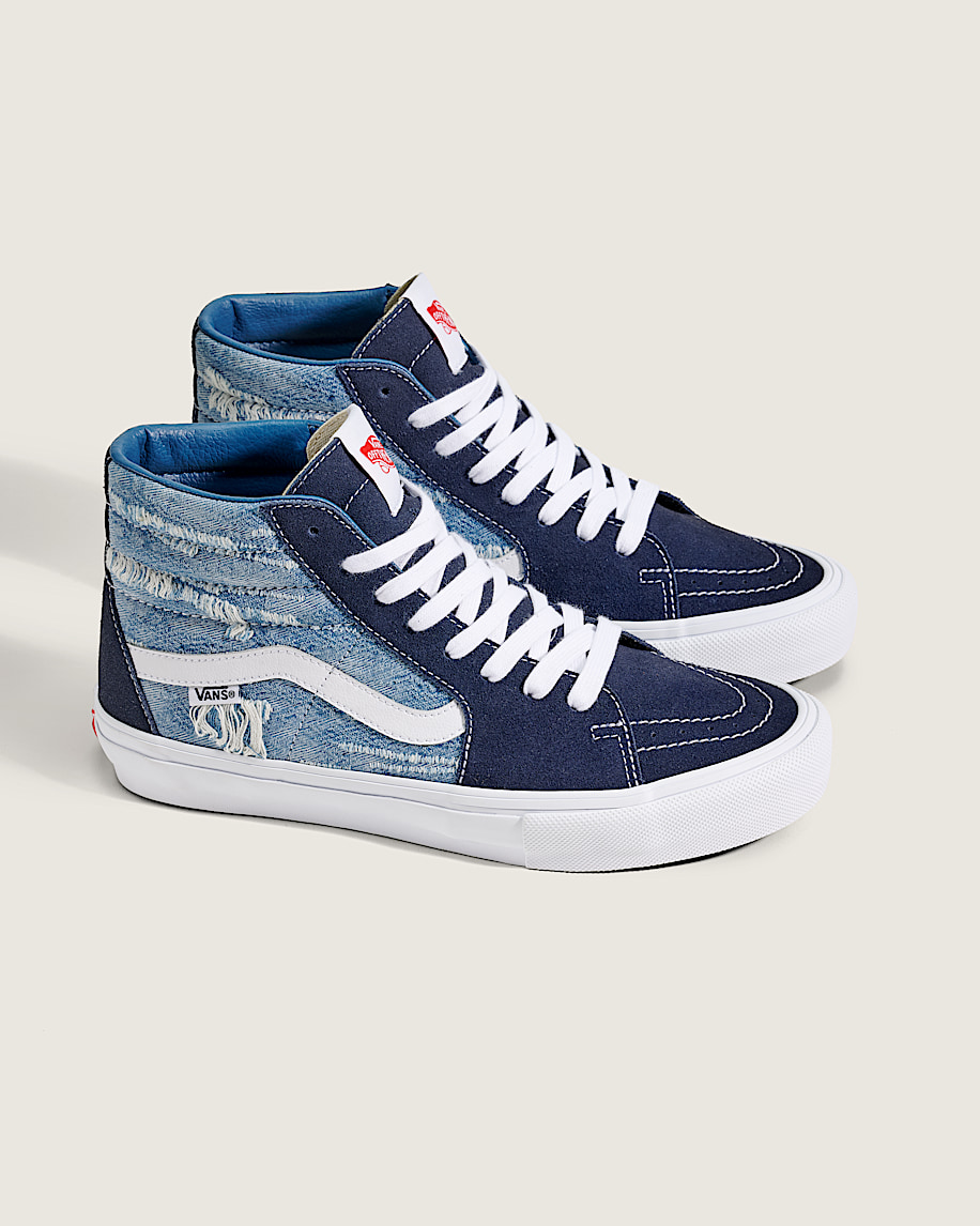 Van Doren Approved Skate SK8-Hi Denim Shoe - 2