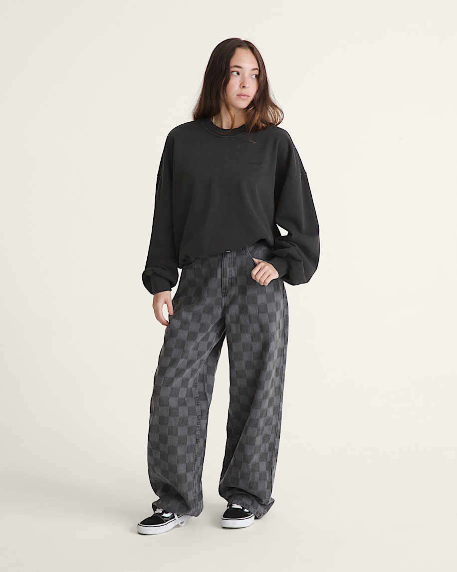 Retro Crew Sweatshirt VANS Black ALT3