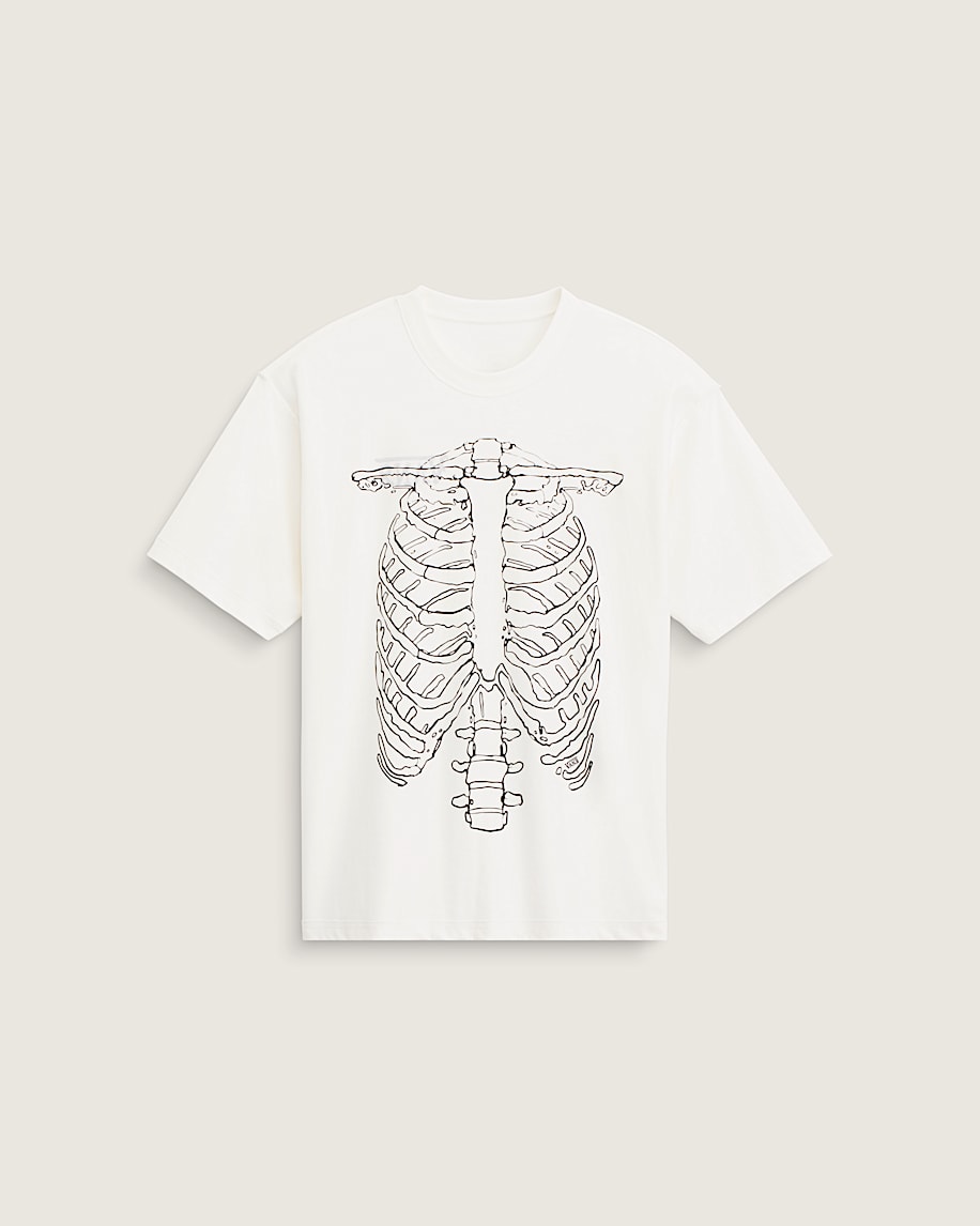 Ribcage Reversible TShirt VANS Egret White ALT1