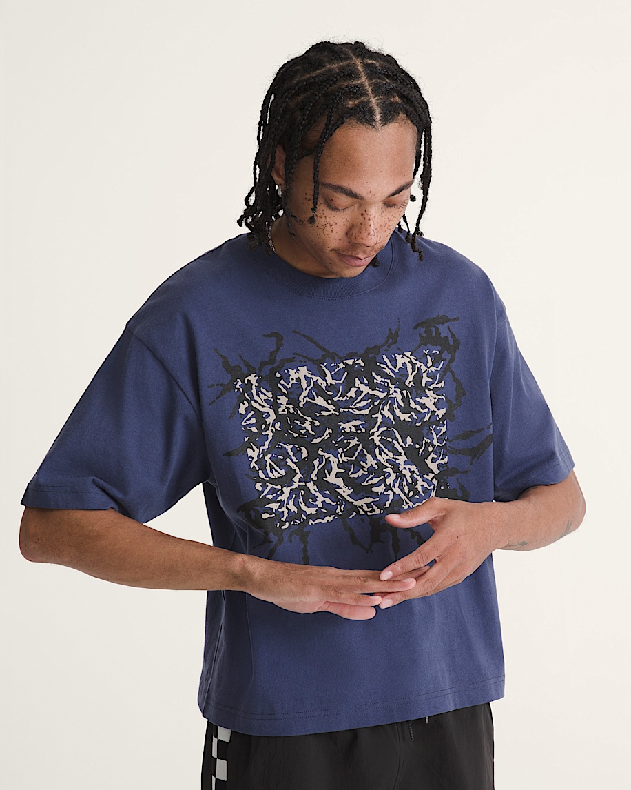 Skate Blurred TShirt VANS Deep Twilight Blue ALT2