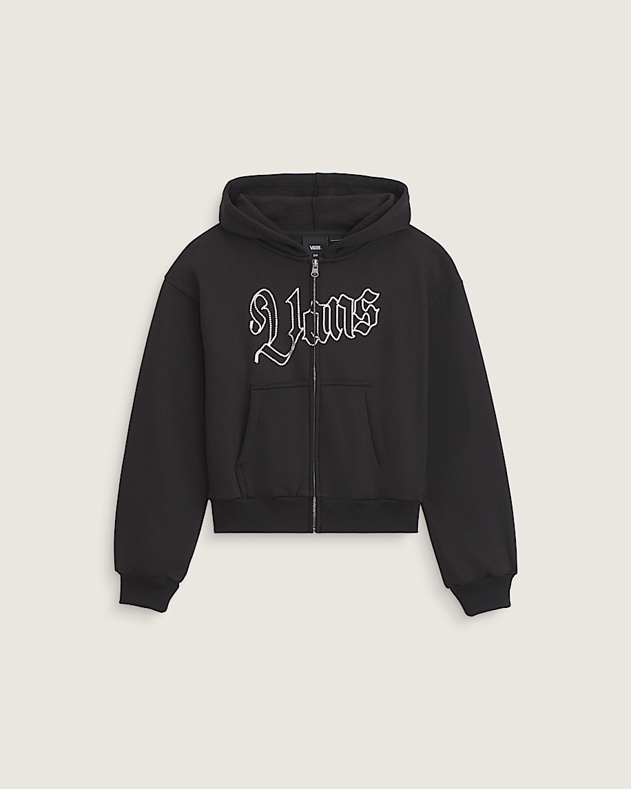 Kids Shining Zip Hoodie VANS Black HERO
