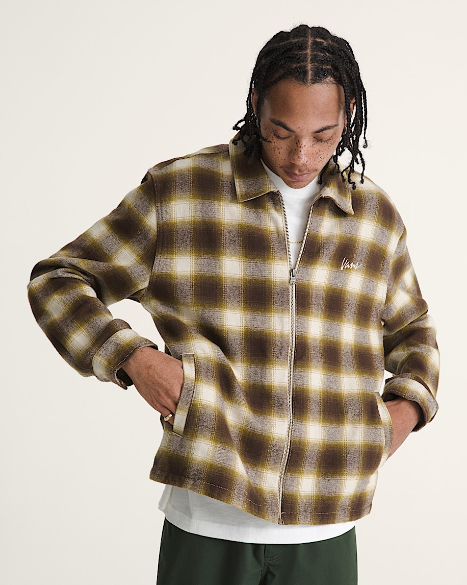 Crestmont Plaid Shacket VANS Brown  Yellow ALT2