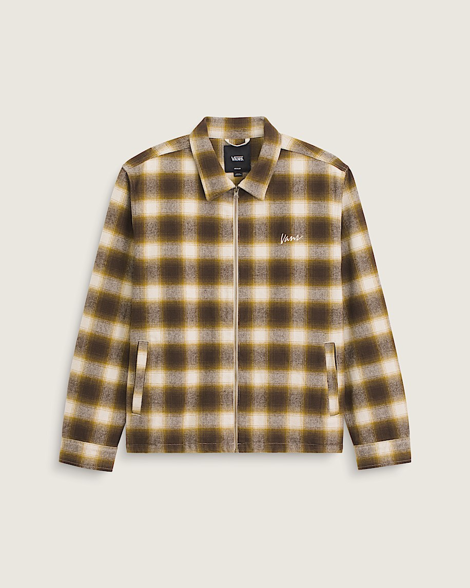 Crestmont Plaid Shacket VANS Brown  Yellow HERO