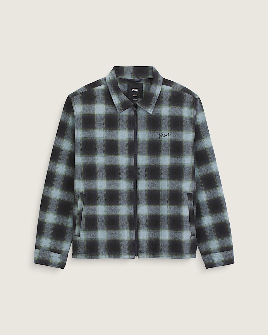 Crestmont Plaid Shacket VANS Parisian Night Blue HERO