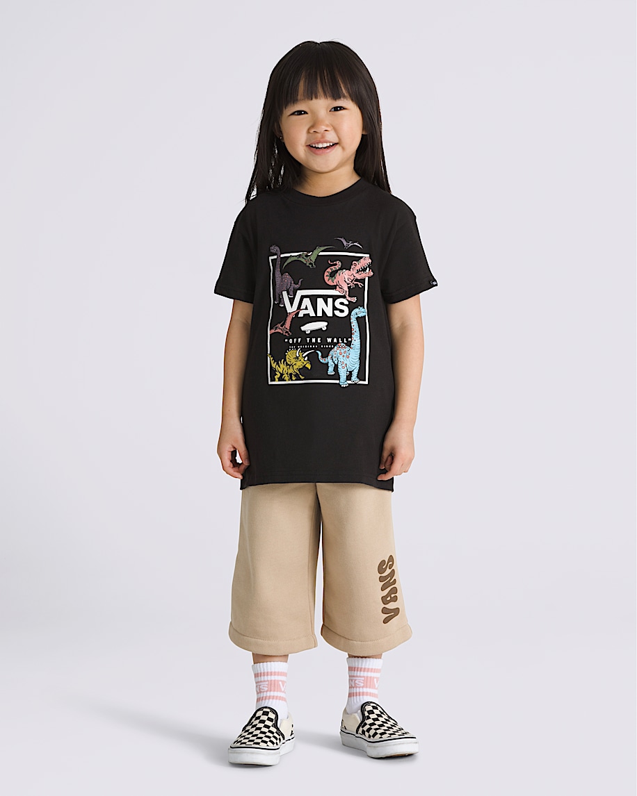 Little Kids Glow Dino TShirt VANS Black ALT2