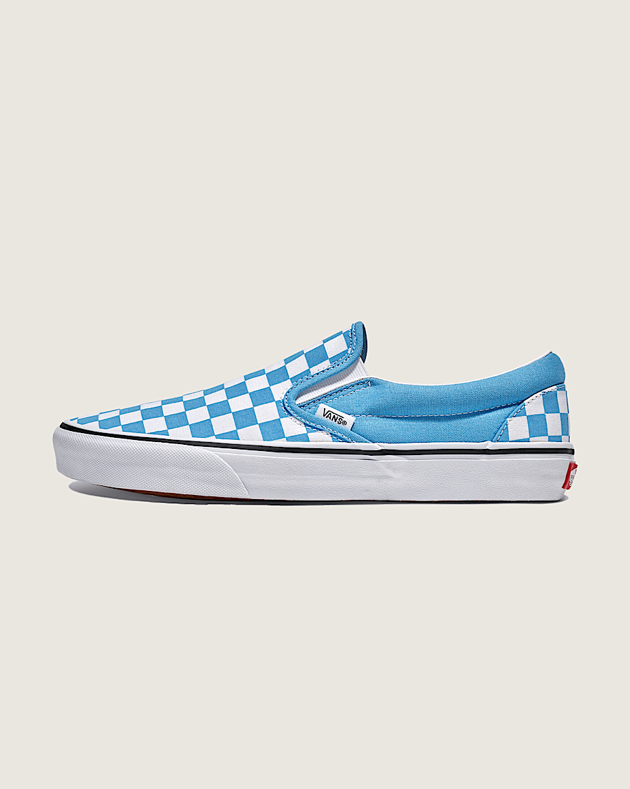 Chaussure Classic SlipOn  damier VANS Bleu Heritage  Blanc HERO