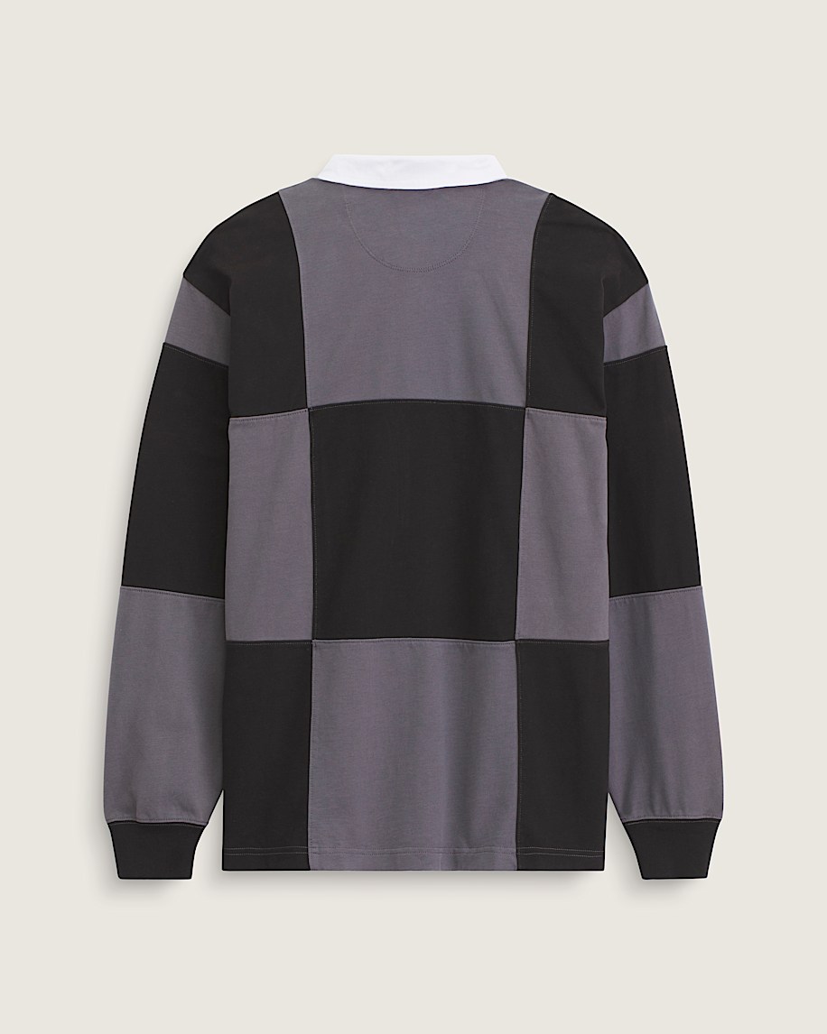 Grant Checkerboard Rugby Shirt VANS Black ALT1