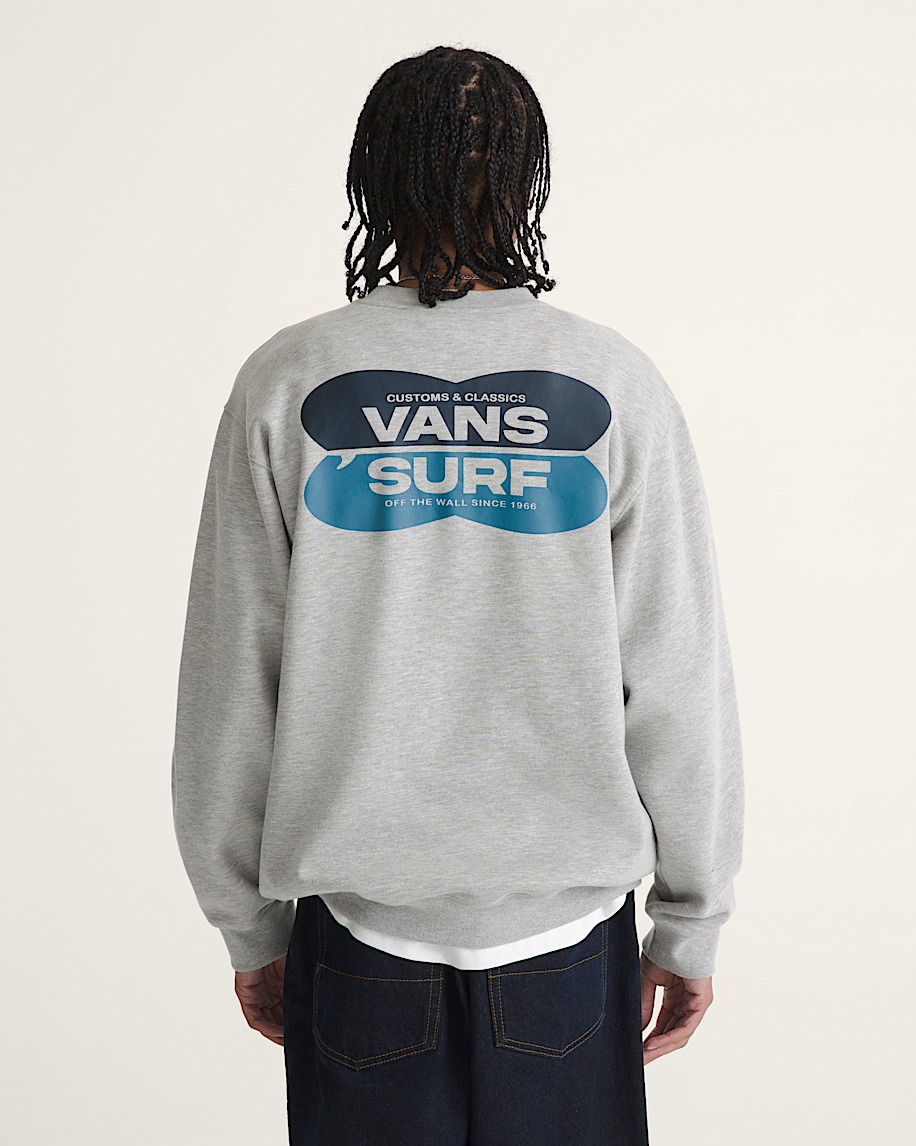 Palms Crew Sweatshirt VANS Cement Heather ALT3