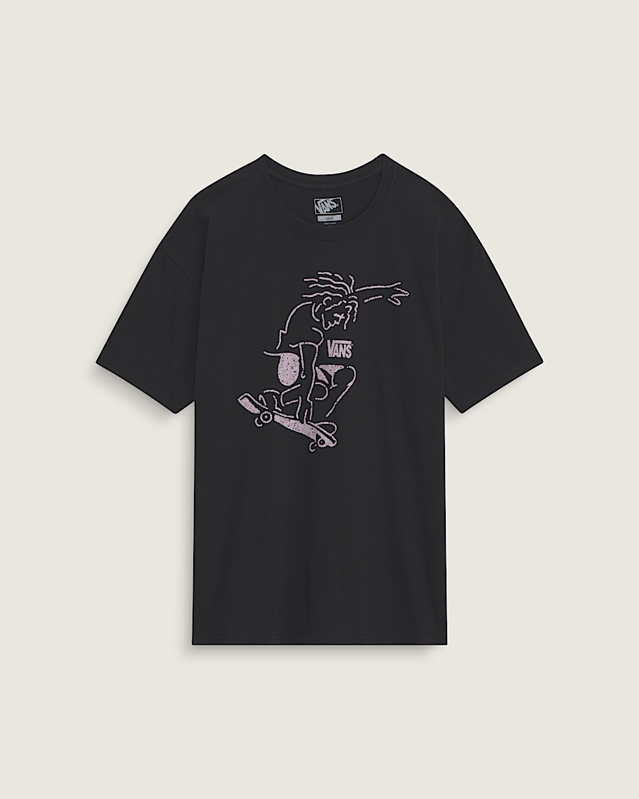 Waffle Shop Skate Crest TShirt VANS Black HERO
