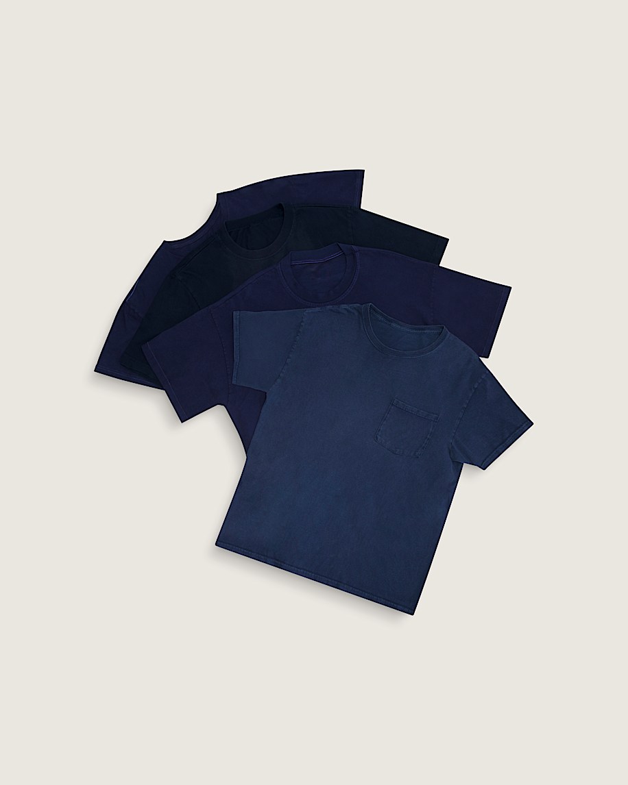 Waffle Shop Skate Crest TShirt VANS Navy Blue ALT2