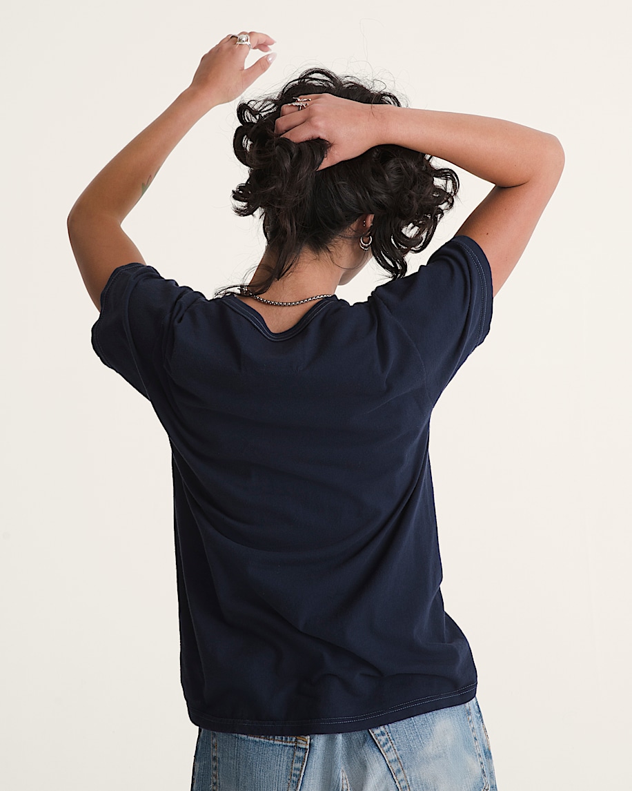 Waffle Shop Skate Crest TShirt VANS Navy Blue ALT6