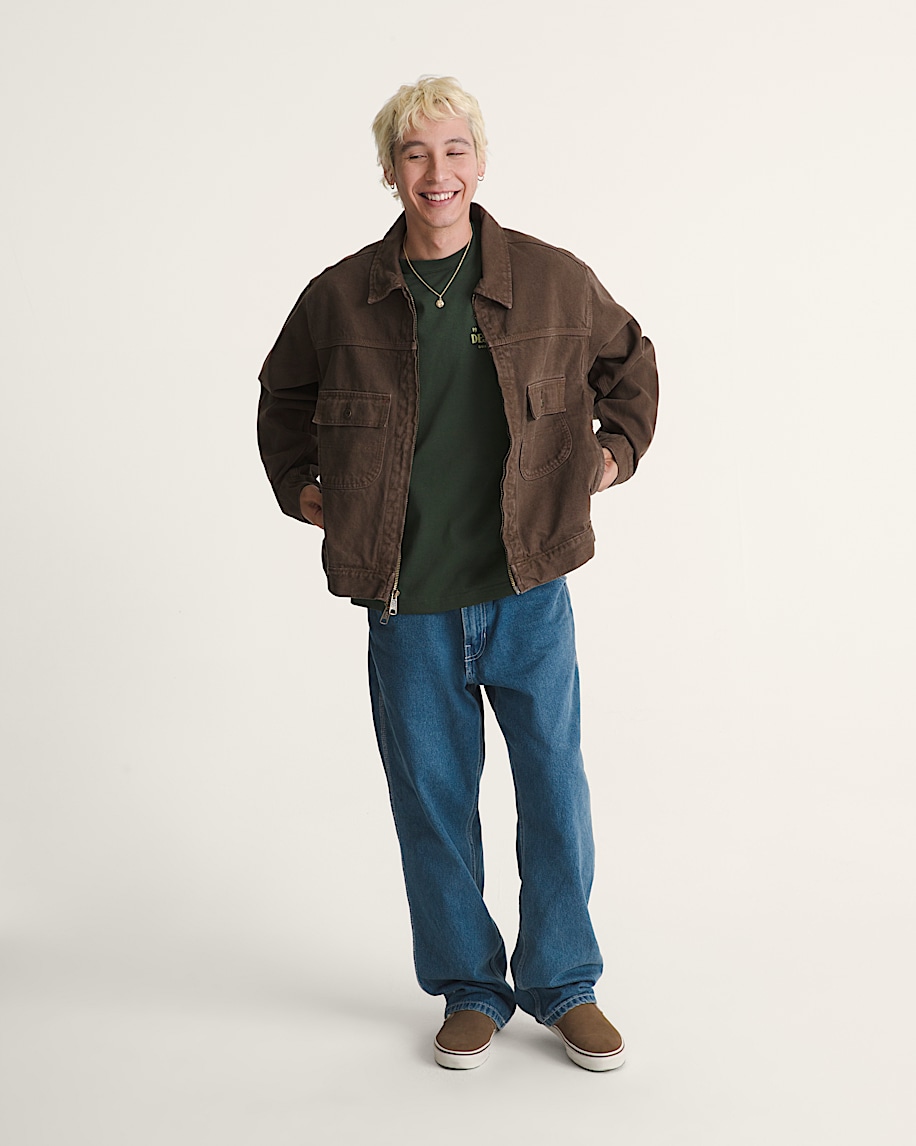 Skate Garage Denim Jacket VANS Coal Brown ALT2