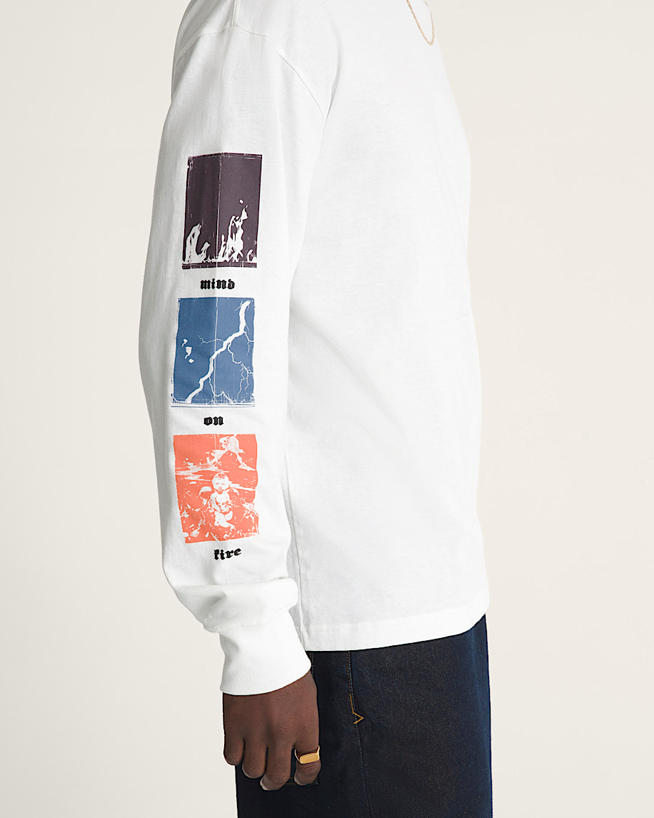 Stormcast Long Sleeve T-Shirt in Marshmallow White | Vans