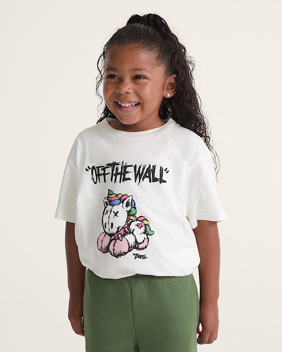 Little Kids Unicorn TShirt VANS Marshmallow White ALT2