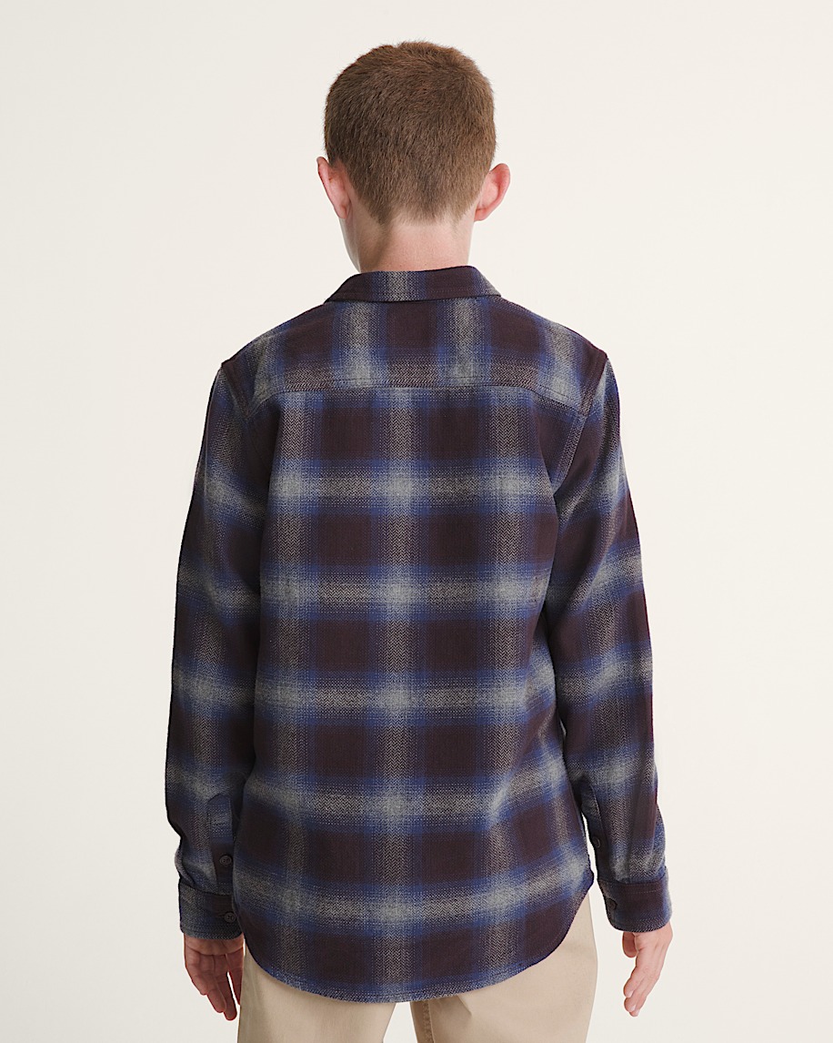 Kids Bixby Plaid Flannel Shirt - 4