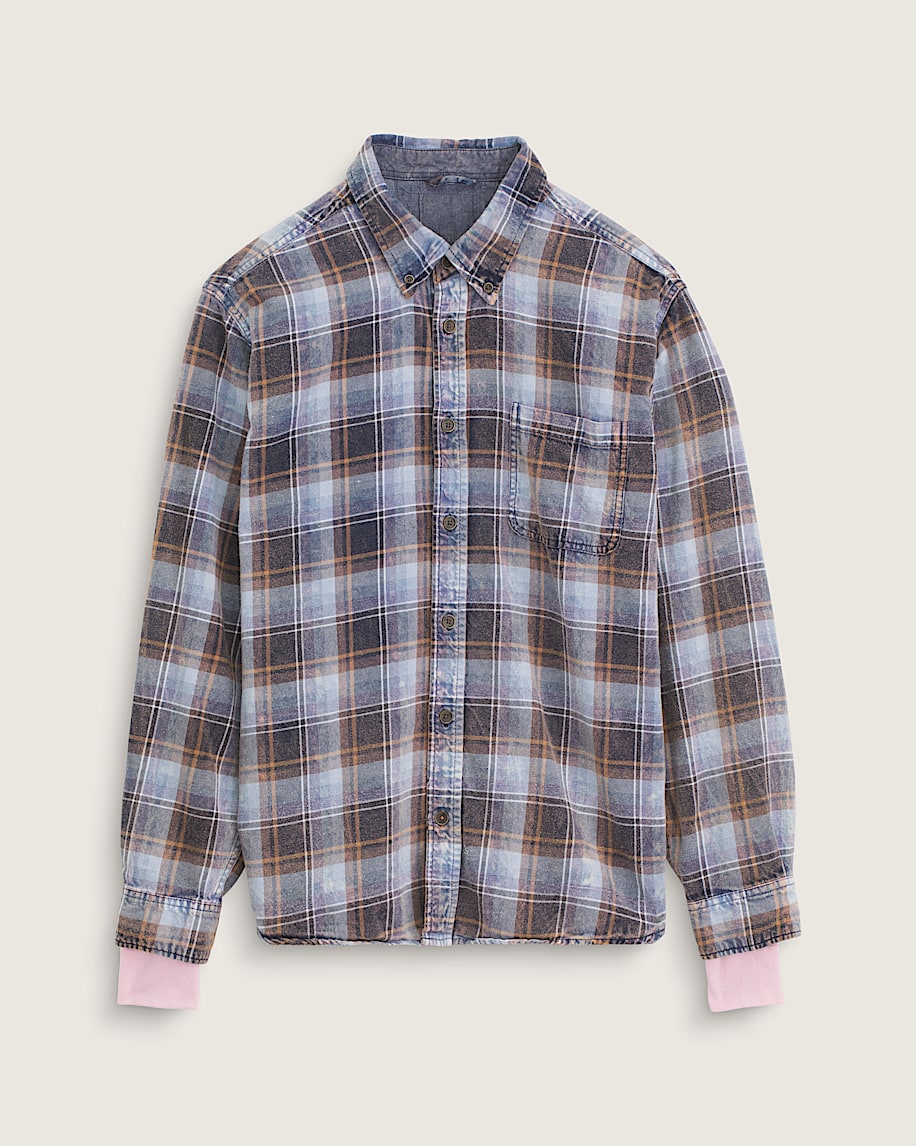 Waffle Shop Reimagined 2Fer Flannel Shirt VANS Grey  Blue HERO
