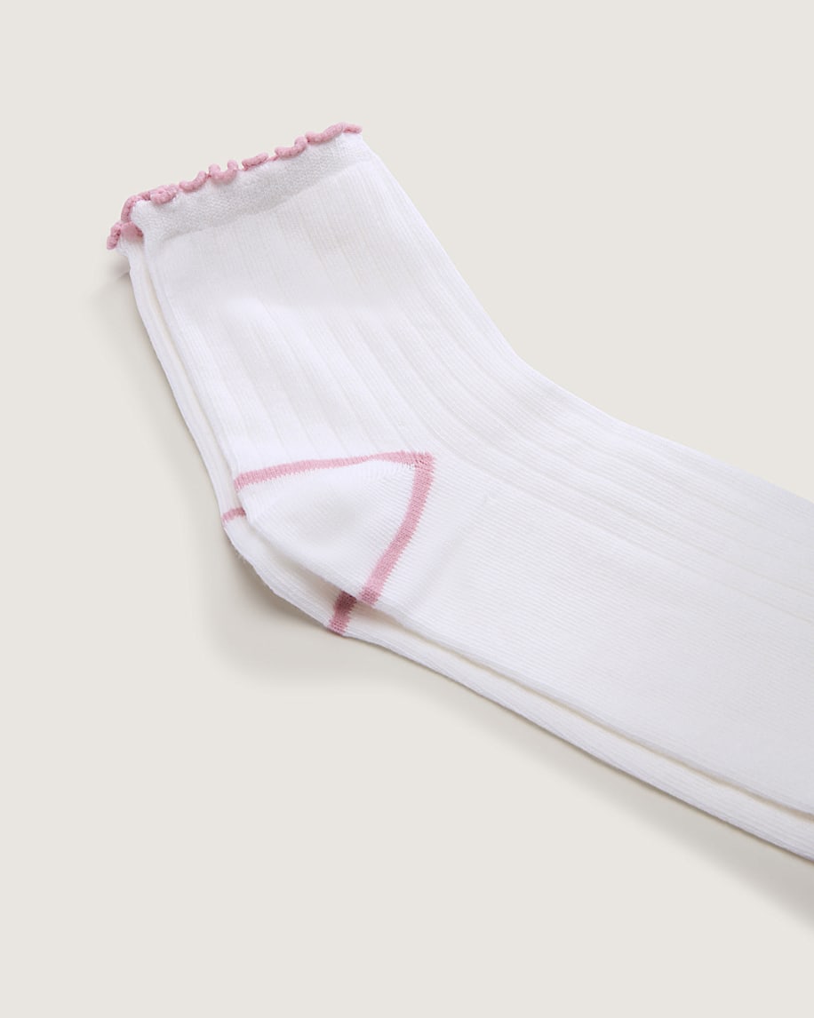 Lettuce Have It Half Crew Socks VANS White  Pink ALT2