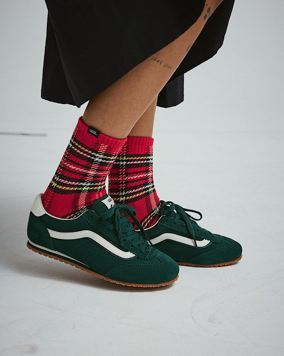 Drop V Plaid Half Crew Socks - 2
