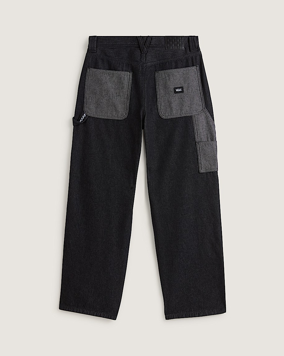 Premium Double Knee Carpenter Pants VANS Rinse Black ALT1