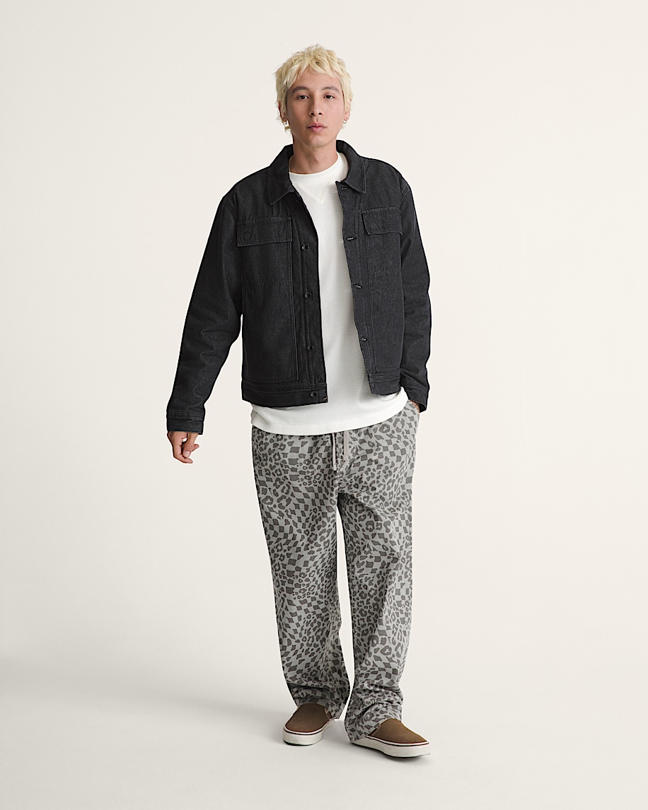 Premium Mcavoy Lined Trucker Jacket VANS Rinse Black ALT2