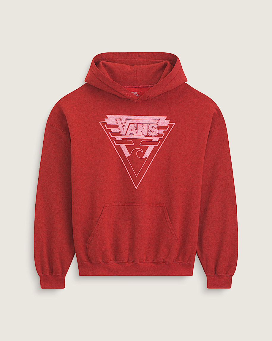 Waffle Shop Wave Blend Pullover Hoodie VANS Red HERO