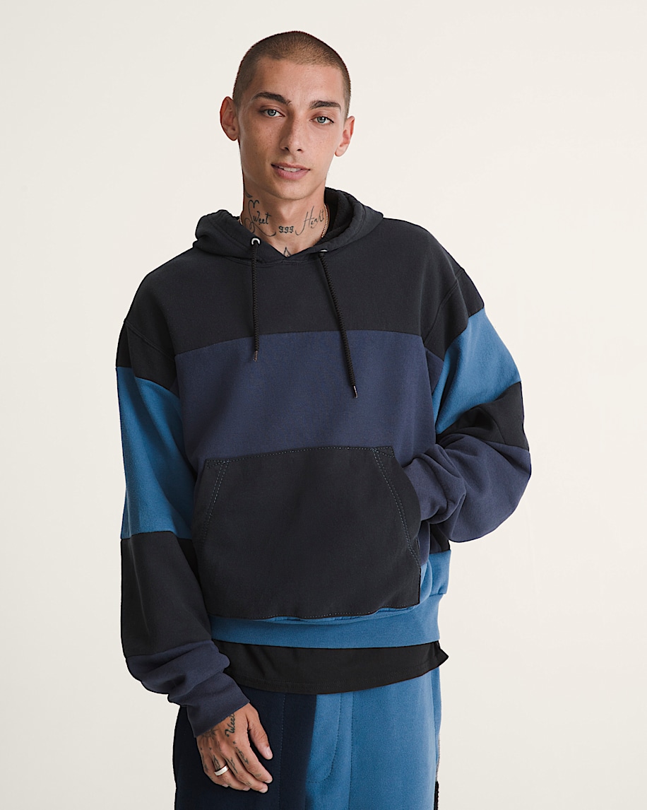 Waffle Shop Reimagined Pieced Hoodie VANS Blue ALT2