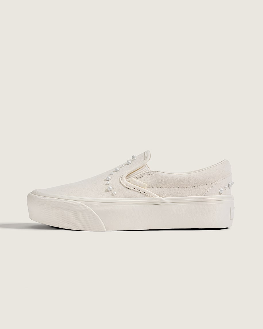 Classic SlipOn Platform Shoe VANS Marshmallow White HERO