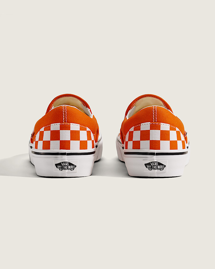 Game Day Classic SlipOn Checkerboard Shoe VANS Checkerboard Orange  True White ALT3
