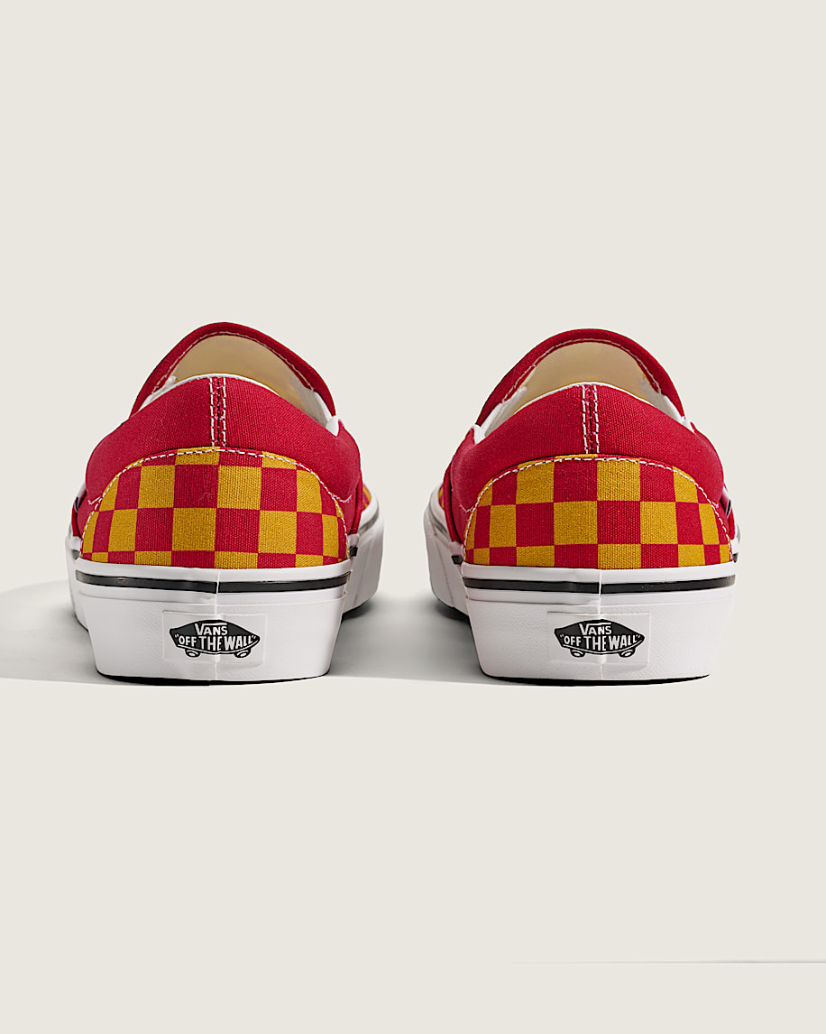 Game Day Classic SlipOn Checkerboard Shoe VANS Checkerboard Red  Gold ALT3