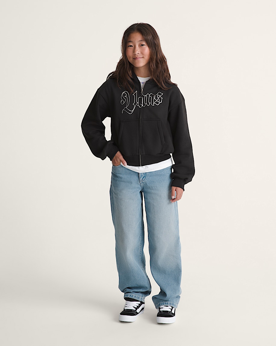 Kids Sirelle Puddle Pants VANS Stonewash Blue ALT3
